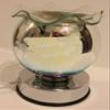 3D Snowflakes Touch Lamp - Globe Shape, Beautiful Design, Oil Warmer in Multicolors Color (Silver) view 2
