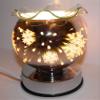 3D Snowflakes Touch Lamp - Globe Shape, Beautiful Design, Oil Warmer in Multicolors Color (Rose Gold) view 1