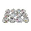 12ct Clear 'The Twelve Days of Christmas' Glass Disc Ornaments 3" view 1