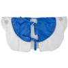 45.5" Blue and White Ford Scalloped Christmas Tree Skirt view 2
