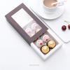 BAKIPACK 20 Truffle Box, Chocolate Box Packaging, Candy Boxes with 8-Piece Plastics Tray (Tray Size with 5.75x2.75 Inches), Pull Out Packing with Clear Window Sleeves, Dark Brown view 4