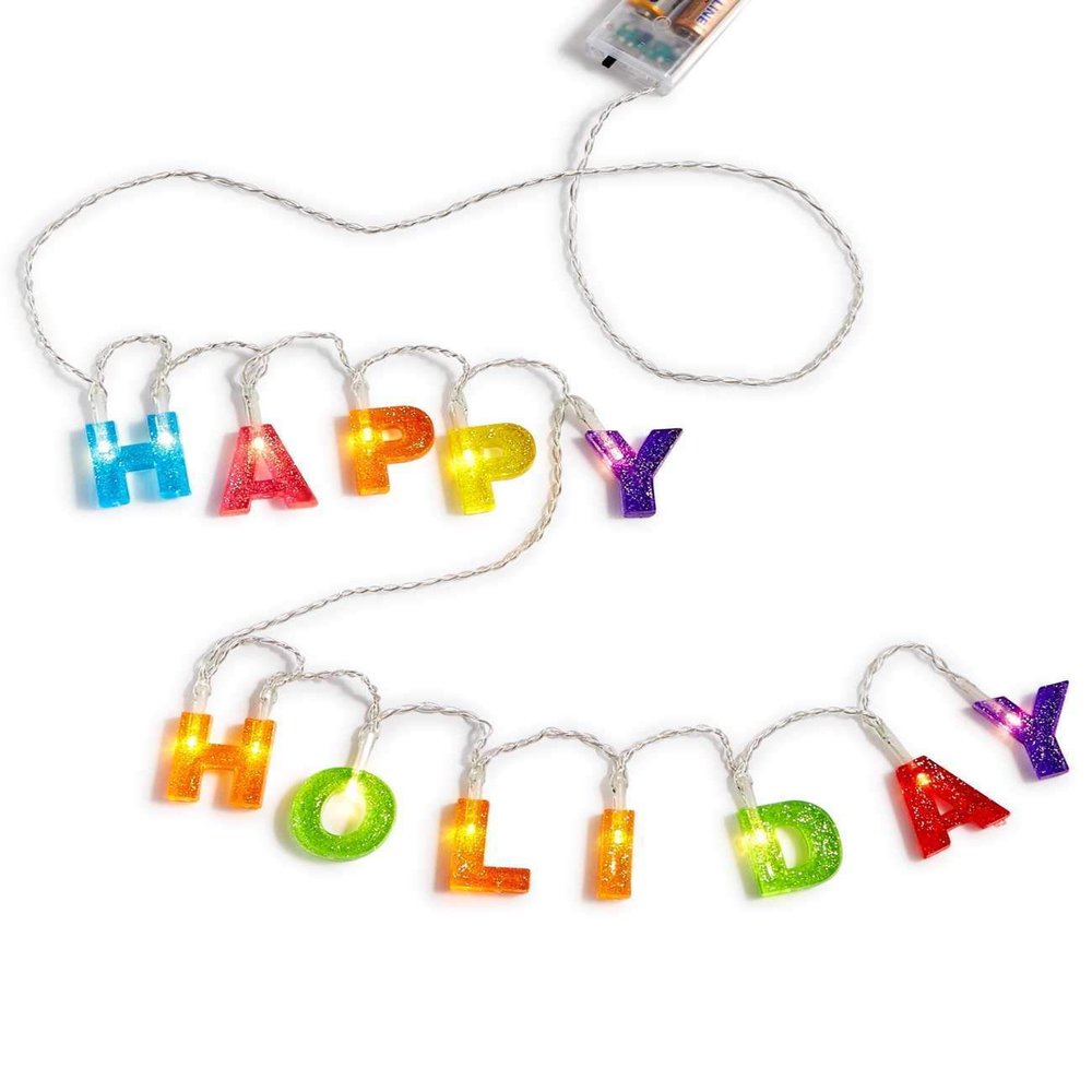 Holiday Lane LED Happy Holiday 8 Foot Wire