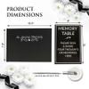 JC Classics Funeral Guest Book | Memorial Guest Book Hardcover | Guestbook for Sign In, Condolence | In Loving Memory in Silver Foil | Silver Pen and Memory Table Card Sign Included (Black-Plain) view 4