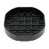 HUBERT Beverage Drip Tray Black Octagonal Melamine - 4" x 4" view 2