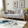 TALSOFA Grey Cotton Sofa Cover, Multi-Size Diamond Lattice Printed Thick Non-Slip Sofa Pad, Can Be Used for Pet Dog Segmented Sofa Cover (1Pc),70x150cm view 2