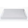 HUBERT White Melamine Tray with Handles - 17 1/2" L x 14 1/2" W x 2" H view 1