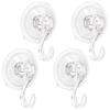 4PCS Wreath Hanger, Suction Cup Hooks With Key Lock, Heavy Duty Shower Hook for Wall Door Glass Window Bathroom, Vacuum Plastic Hooks Hold up to 22 Lbs view 1