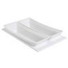 HUBERT Half Long Size White Cold Tile - 21" L x 12 3/4" W view 3