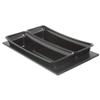 HUBERT Half Long Size Black Cold Tile - 21" L x 12 3/4" W view 3