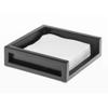 HUBERT Napkin Holder Black - 6 3/5"L x 6 3/5"W x 2 1/10"H view 3