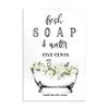 Stupell Industries 'Fresh Soap & Water Bath Tub', Wall Plaque Art, 13 x 19 Inches, Easy to Hang and Sturdy, Made in USA, by Lettered and Lined view 1