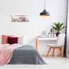 Stupell Industries Wake Up Make Up Watercolor Pink Grey Fashion Word, Design by Artist Ziwei Li Wall Art, 10 x 24, Canvas view 3
