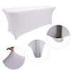 10 Pack Spandex Table Covers 6 Feet, Stretch/Fitted Table Covers for 6 Feet Folding Table, Rectangular Spandex Table Cloths for Wedding Party or Event by FELIZEST (6FT-10PCS, White) view 3