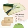 Center Logo-Wooden Cutting Board for Kitchen Juice Groove Natural Custom Engraved in USA, Chef Gift Business Gift Restaurant Opening Gift Coworker Gift Appreciation Gift New Home (Maple 10.5x16 Inch) view 4