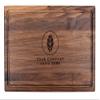 Center Logo-Personalized Wooden Cutting Board for Kitchen Juice Groove Natural Custom Engraved in USA, Corporate Restaurant Souvenir, Seminar Coworker Boss Appreciation (Walnut 11x17) view 1