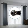 A&F Rod Decor - Filagree 1.5" Side Curtain Rod 12-20 inch (Set of 2) - Black view 1