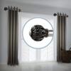A&F Rod Decor - Embroidery 1.5" Side Curtain Rod 12-20 inch (Set of 2) - Satin Nickel view 1