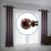 A&F Rod Decor - Pommel 1.5" Side Curtain Rod 12-20 inch (Set of 2) - Cocoa view 1