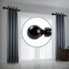 A&F Rod Decor - Ball 1.5" Side Curtain Rod 12-20 inch (Set of 2) - Black view 1