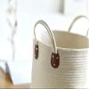 Laundry Baskets Cotton Rope Hamper Clothing Storage Basket Toy Debris Storage Basket Bedroom Collapsible Organizer Large Laundry Bucket view 2