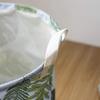 Laundry Baskets Green Leaves Tropical Cotton Linen Toy Storage Laundry Basket Large Capacity Printed With Handle Fold Bin view 2