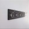 Hickory Hardware S077224-COSN-6B Universal Hook Rail, Cocoa Wood Grain with Satin Nickel, 6 Each view 3