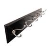 Hickory Hardware S077224-BLSN-6B Universal Hook Rail, Black with Satin Nickel, 6 Each view 1
