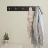 Hickory Hardware S077224-BLSN-6B Universal Hook Rail, Black with Satin Nickel, 6 Each view 3