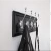 Hickory Hardware S077229-BLCH-6B Cottage Hook Rail, 20 Inch Long, Black with Chrome, 6 Each view 3
