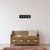 Hickory Hardware S077229-BLCH-6B Cottage Hook Rail, 20 Inch Long, Black with Chrome, 6 Each view 4