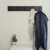 Hickory Hardware S077224-CO10B-6B Universal Hook Rail, Cocoa Wood Grain with Oil-Rubbed Bronze, 6 Each view 3