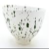 ART ESCUDELLERS Ceramic Bowl, Handmade and Handpainted in Mate Green Decoration. 11,02" x 11,02" x 3,94" view 3
