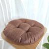 vctops 20" Round Bar Stool Cushion, Linen Fabric and Thick Padding, Comfortable Sitting for Round Wooden/Metal Stools Light Coffee view 3
