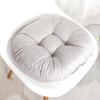 vctops 20" Round Bar Stool Cushion, Linen Fabric and Thick Padding, Comfortable Sitting for Round Wooden/Metal Stools Silver Grey view 1