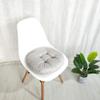 vctops 20" Round Bar Stool Cushion, Linen Fabric and Thick Padding, Comfortable Sitting for Round Wooden/Metal Stools Silver Grey view 4