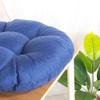 vctops 20" Round Bar Stool Cushion, Linen Fabric and Thick Padding, Comfortable Sitting for Round Wooden/Metal Stools Sapphire Blue view 4
