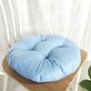 vctops 20" Round Bar Stool Cushion, Linen Fabric and Thick Padding, Comfortable Sitting for Round Wooden/Metal Stools QK Blue view 3