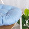 vctops 20" Round Bar Stool Cushion, Linen Fabric and Thick Padding, Comfortable Sitting for Round Wooden/Metal Stools QK Blue view 4