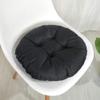 vctops 20" Round Bar Stool Cushion, Linen Fabric and Thick Padding, Comfortable Sitting for Round Wooden/Metal Stools Black view 1