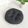 vctops 20" Round Bar Stool Cushion, Linen Fabric and Thick Padding, Comfortable Sitting for Round Wooden/Metal Stools Black view 2