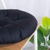vctops 20" Round Bar Stool Cushion, Linen Fabric and Thick Padding, Comfortable Sitting for Round Wooden/Metal Stools Black view 4
