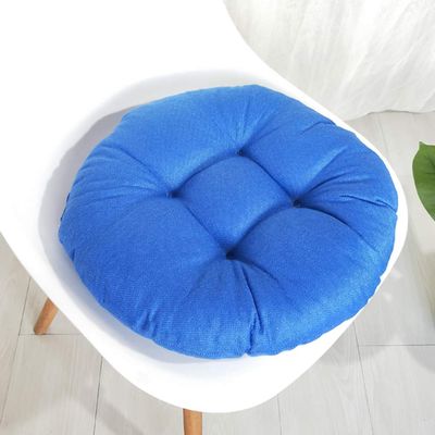 vctops 20" Round Bar Stool Cushion, Linen Fabric and Thick Padding, Comfortable Sitting for Round Wooden/Metal Stools Light Blue