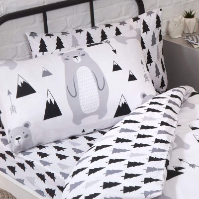 Price Right Home Scandi Bear Junior Fitted Sheet Set
