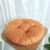 vctops 20" Round Bar Stool Cushion, Linen Fabric and Thick Padding, Comfortable Sitting for Round Wooden/Metal Stools Orange view 2
