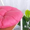 vctops 20" Round Bar Stool Cushion, Linen Fabric and Thick Padding, Comfortable Sitting for Round Wooden/Metal Stools Tao Red view 4