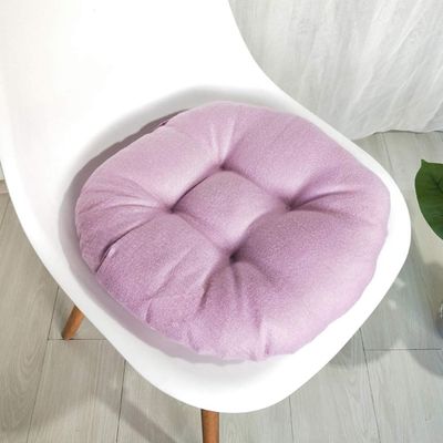 vctops 20" Round Bar Stool Cushion, Linen Fabric and Thick Padding, Comfortable Sitting for Round Wooden/Metal Stools Light Purple