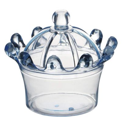 Alinory Candy Boxes12PCS Crown Shape Candy Boxes Wedding Favor Party Plastic Candy Gift Box(Blue)