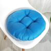 vctops 20" Round Bar Stool Cushion, Linen Fabric and Thick Padding, Comfortable Sitting for Round Wooden/Metal Stools Blue A view 1
