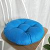vctops 20" Round Bar Stool Cushion, Linen Fabric and Thick Padding, Comfortable Sitting for Round Wooden/Metal Stools Blue A view 3