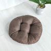 vctops 20" Round Bar Stool Cushion, Linen Fabric and Thick Padding, Comfortable Sitting for Round Wooden/Metal Stools Dark Coffee view 2